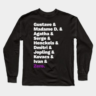 Grand Budapest List Long Sleeve T-Shirt